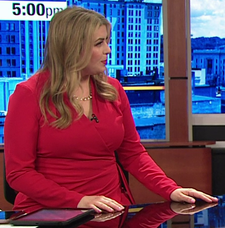 Newsbabe Lindsay McCoy curvy milf in red #iHWMqmlP